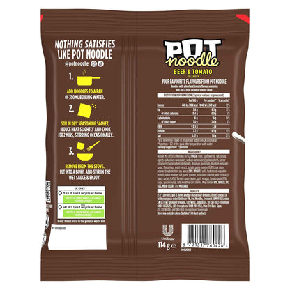 Beef And Tomato Instant Noodles by POT NOODLE