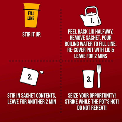Beef & Tomato Instant Noodles 90g by POT NOODLE