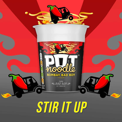 Bombay Bad Boy Instant Noodles 90g by POT NOODLE