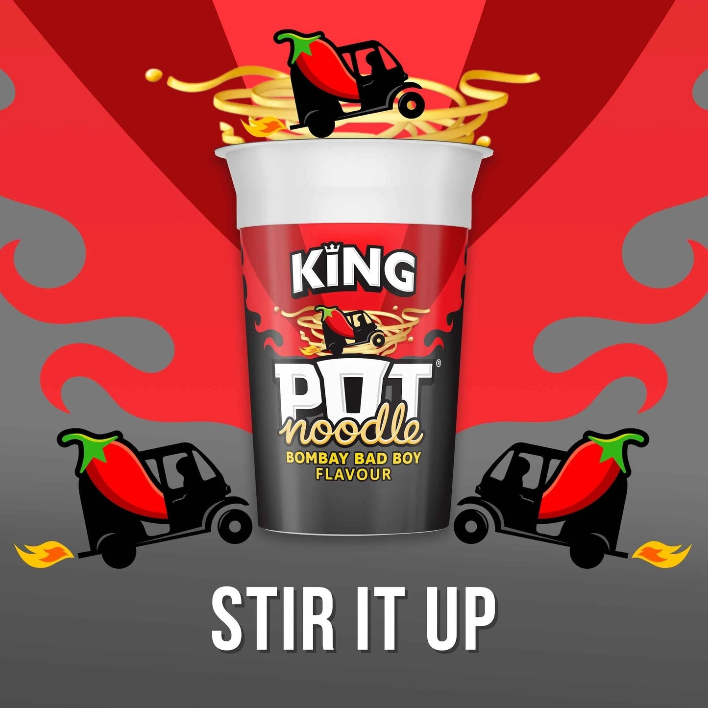 Bombay Bad Boy Instant Noodles by POT NOODLE