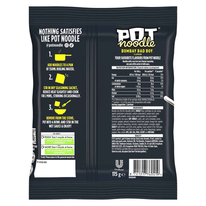 Bombay Badboy Instant Noodles 115g by POT NOODLE