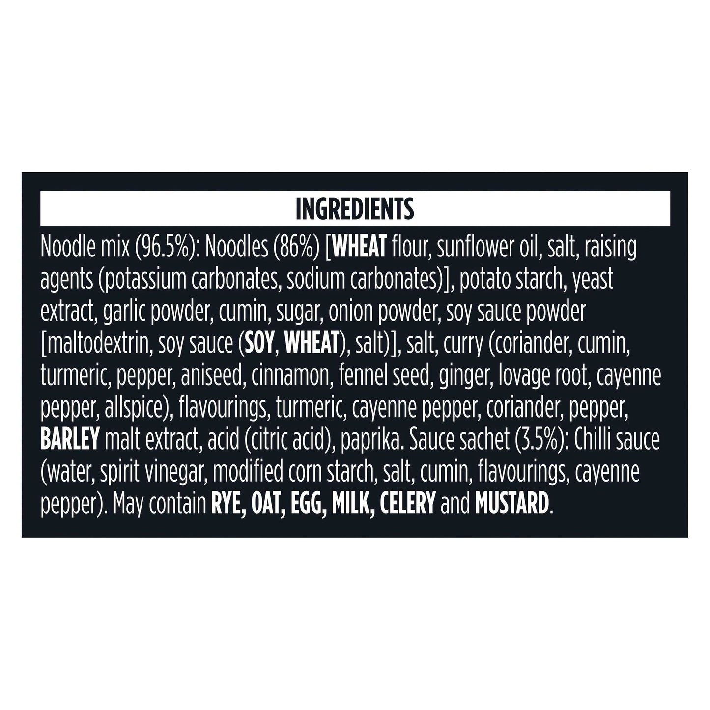 Bombay Badboy Instant Noodles 115g by POT NOODLE