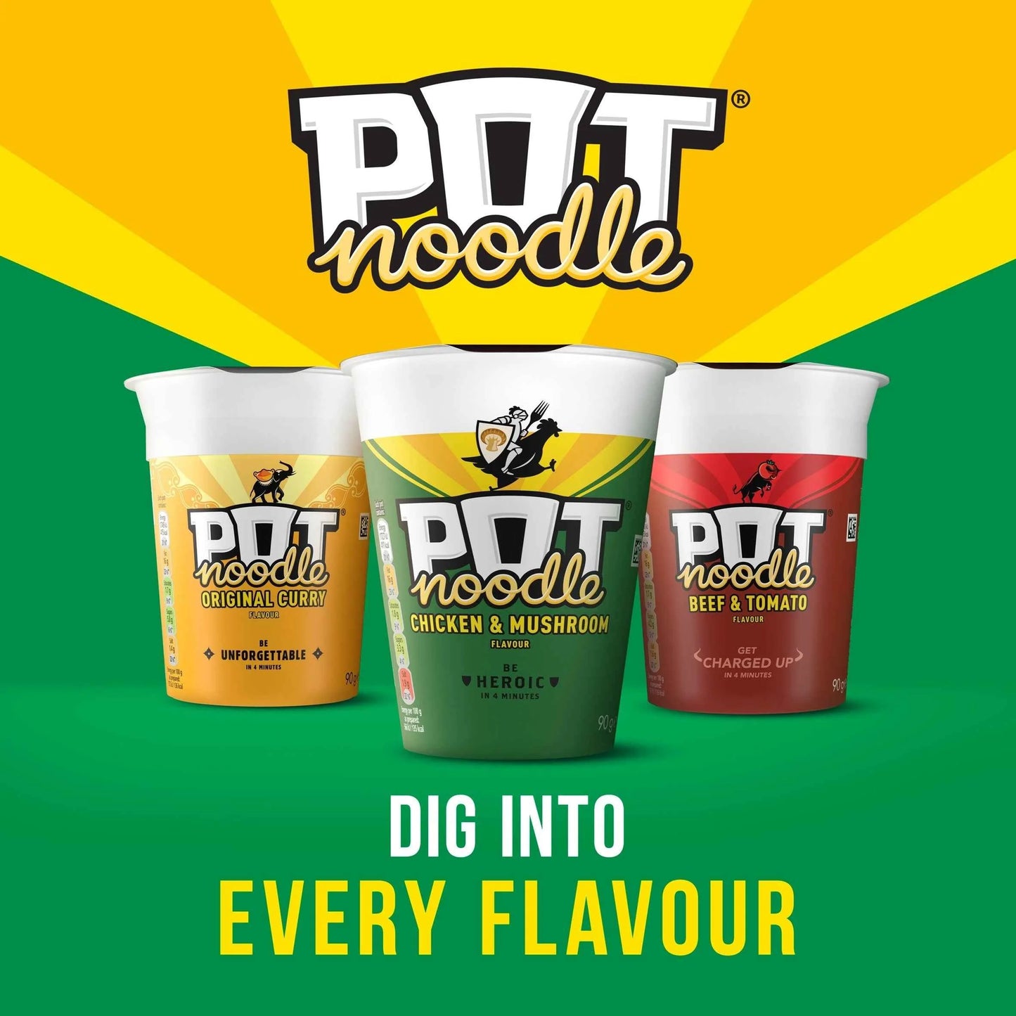 Chicken & Mushroom Instant Noodles by POT NOODLE