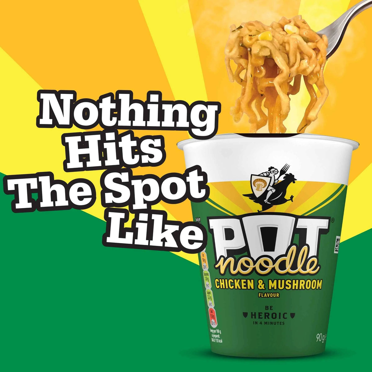 Chicken & Mushroom Instant Noodles by POT NOODLE
