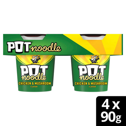 Chicken & Mushroom Instant Noodles by POT NOODLE