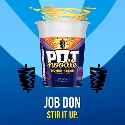 Doner Kebab Instant Noodles 90g by POT NOODLE