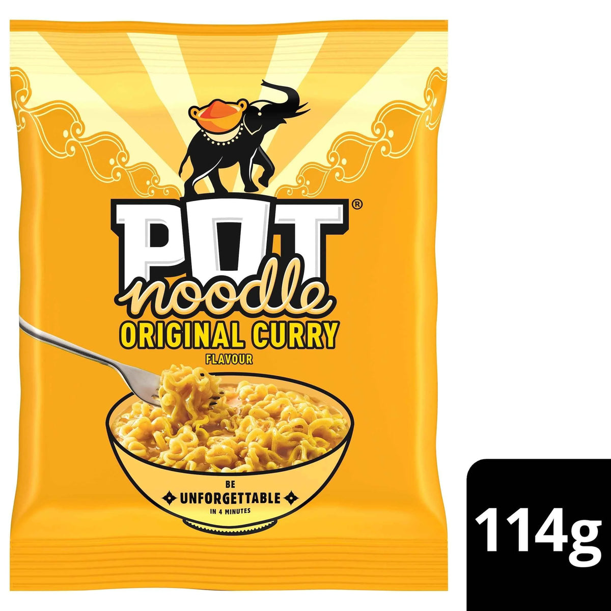 Original Curry Instant Noodles 114g by POT NOODLE