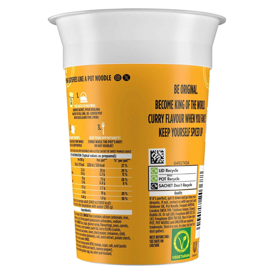 Original Curry Instant Noodles by POT NOODLE