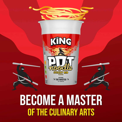 Sticky Rib Instant Noodles King by POT NOODLE