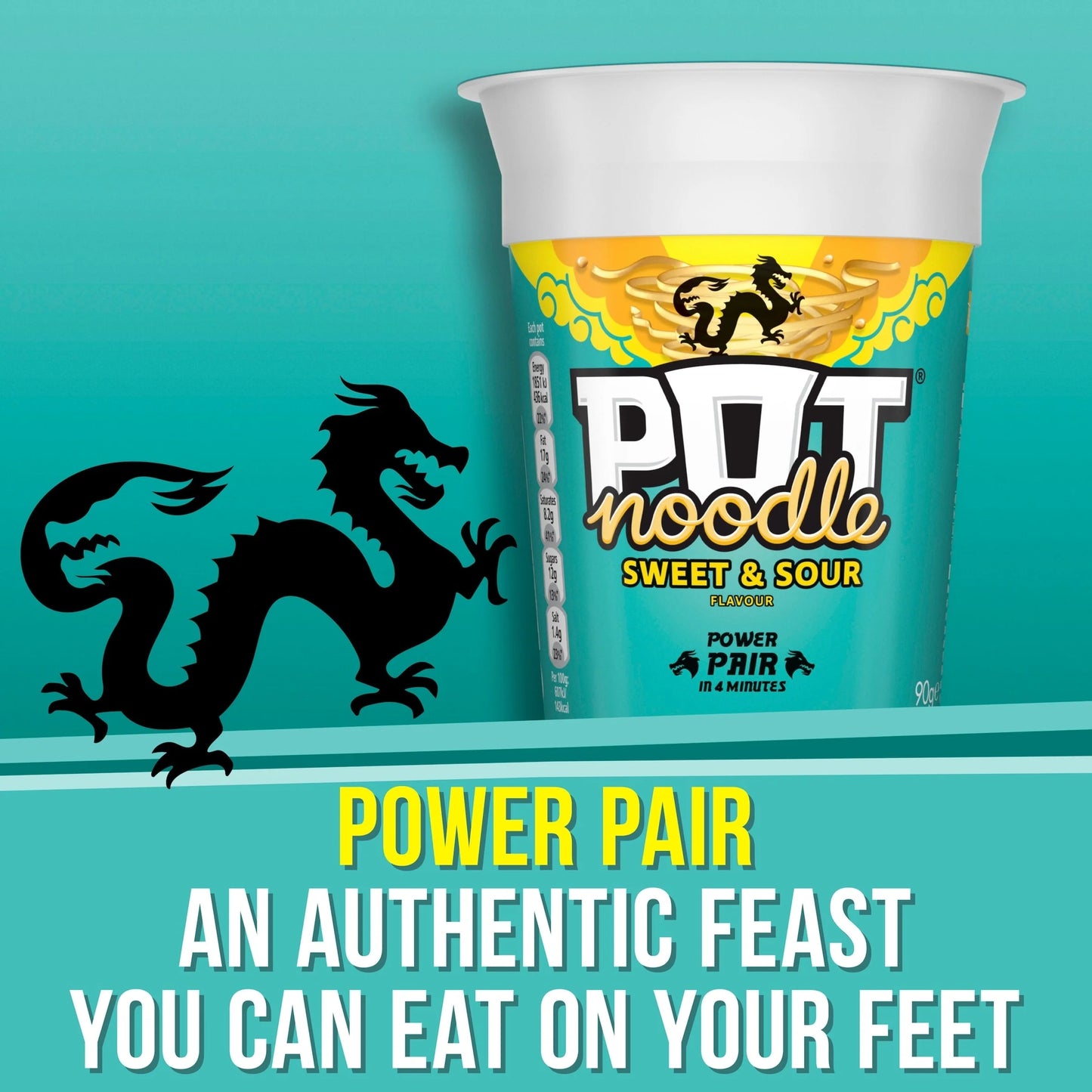 Sweet & Sour Instant Noodles 90g by POT NOODLE