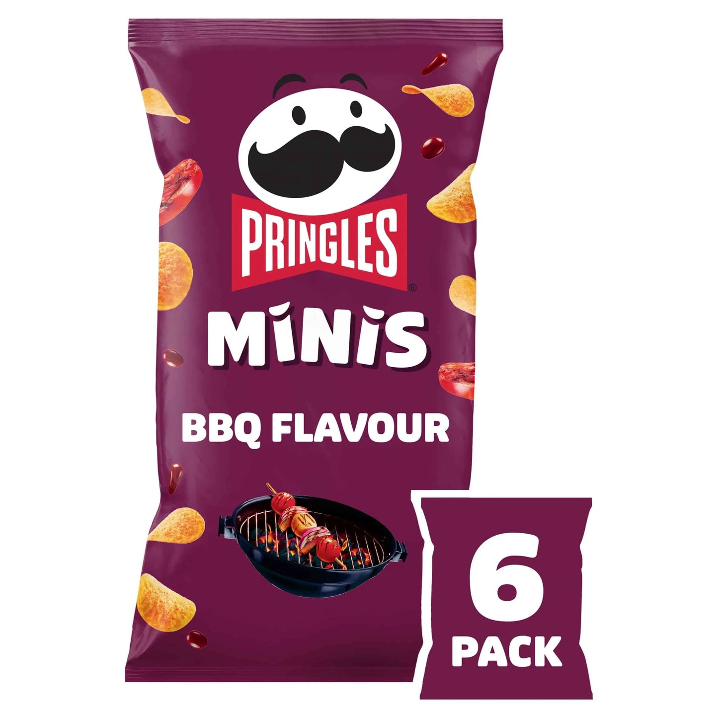 Minis Bbq Multipack Crisps 6x20g by PRINGLES