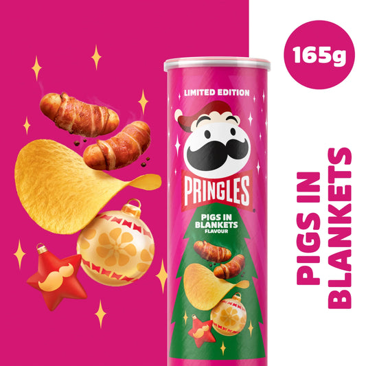 Pigs In Blankets Flavour 165g by PRINGLES at The British Vault