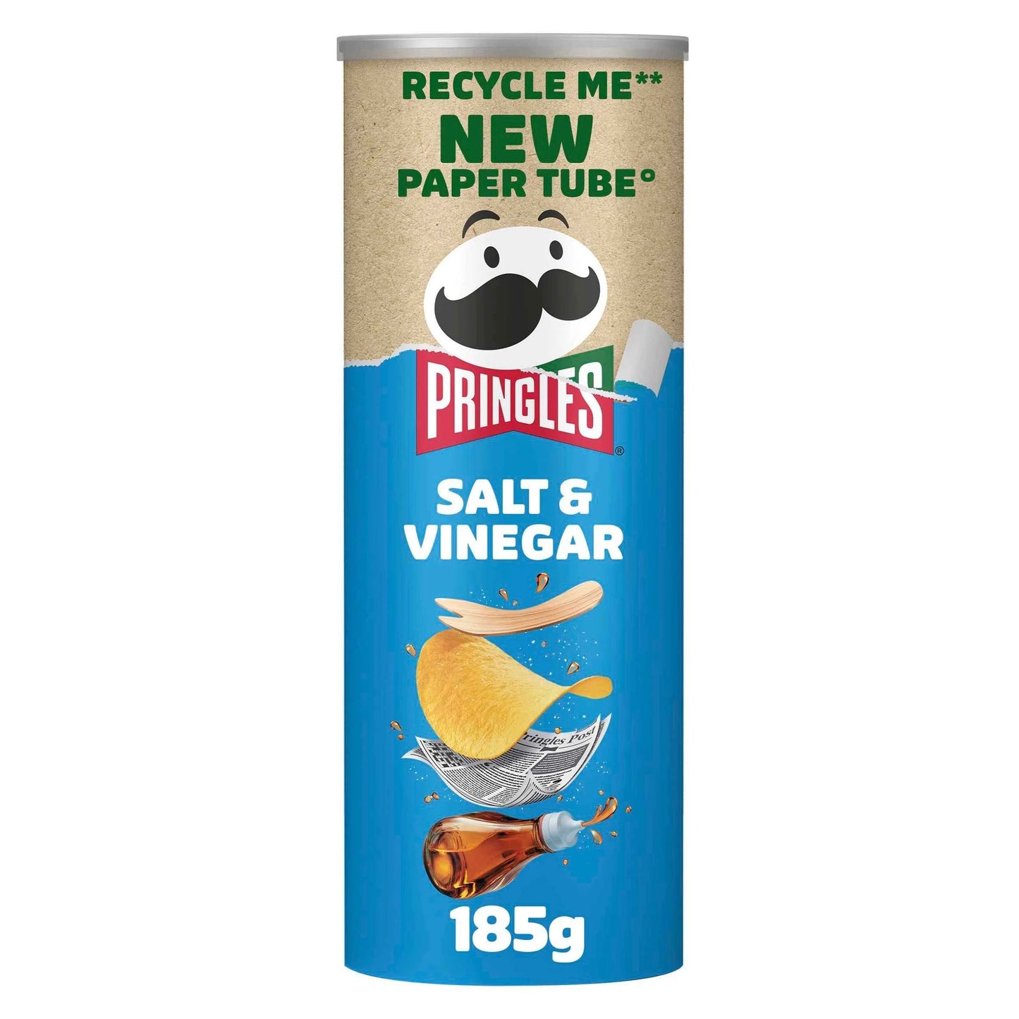 Salt & Vinegar Sharing Crisps 185g by PRINGLES