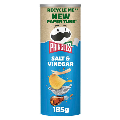 Salt & Vinegar Sharing Crisps 185g by PRINGLES