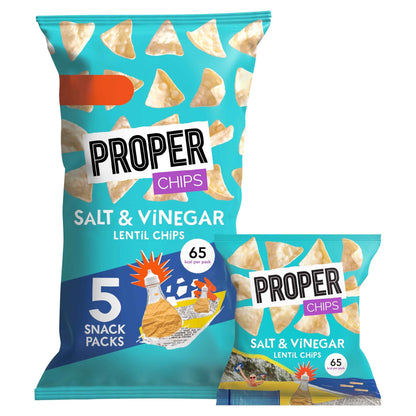 Chips Salt & Vinegar Lentil Chips 5 X by PROPER