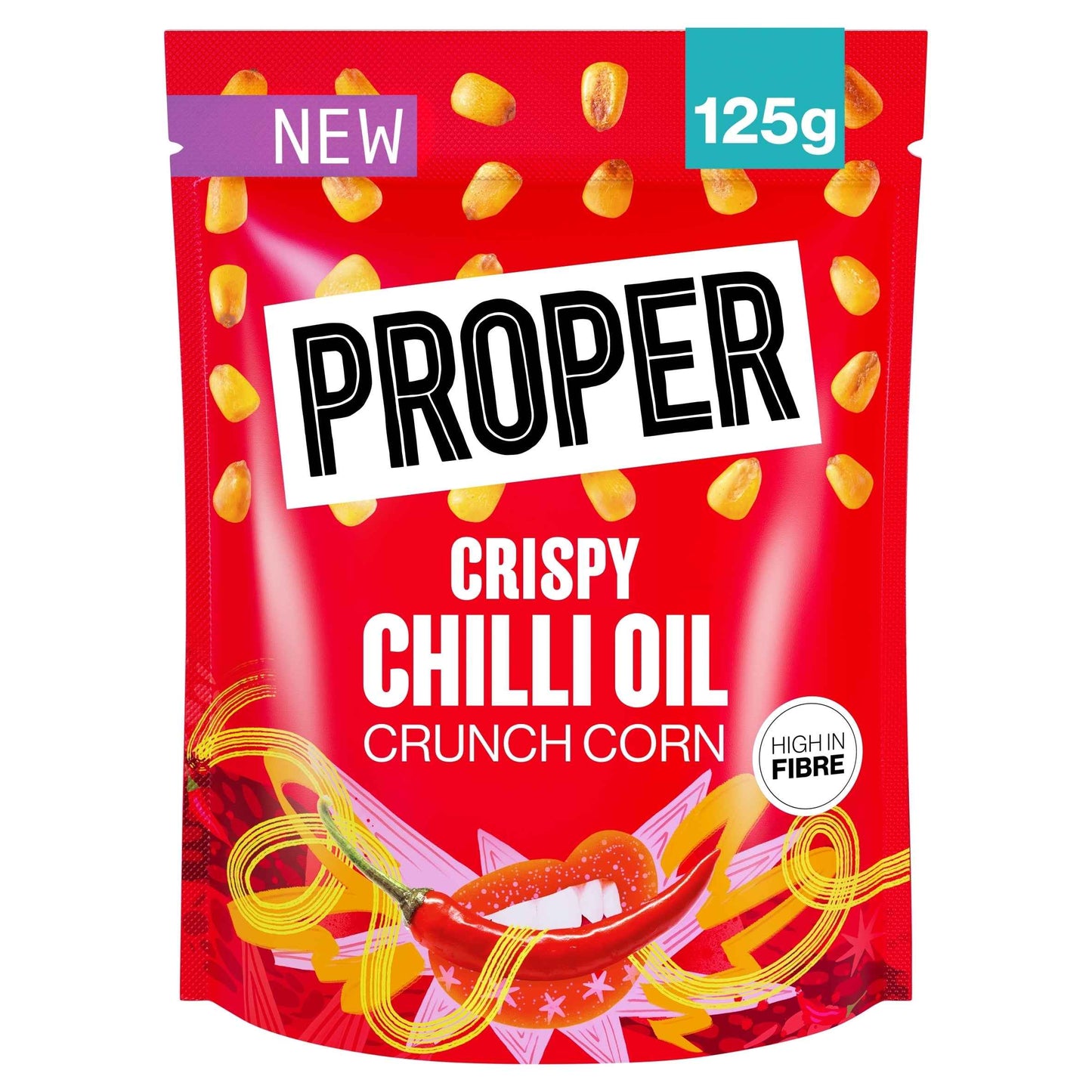 Crunch Crispy Chilli Oil Crunch Corn 125g by PROPER