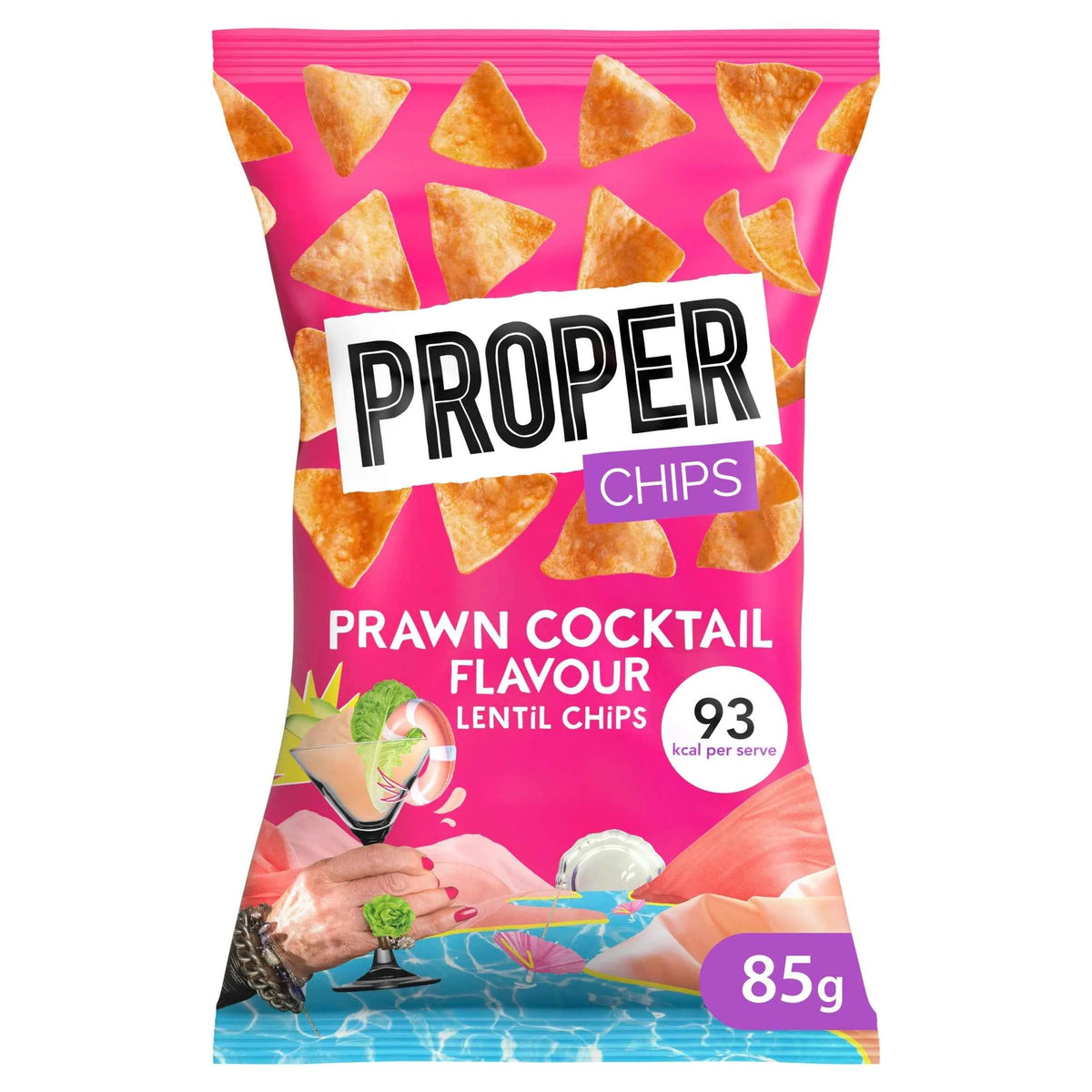 chips Prawn Cocktail Lentil Chips 85g by PROPER