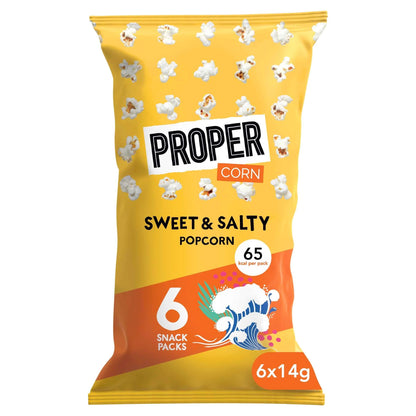 Sweet & Salty Popcorn 6x14g by PROPERCORN