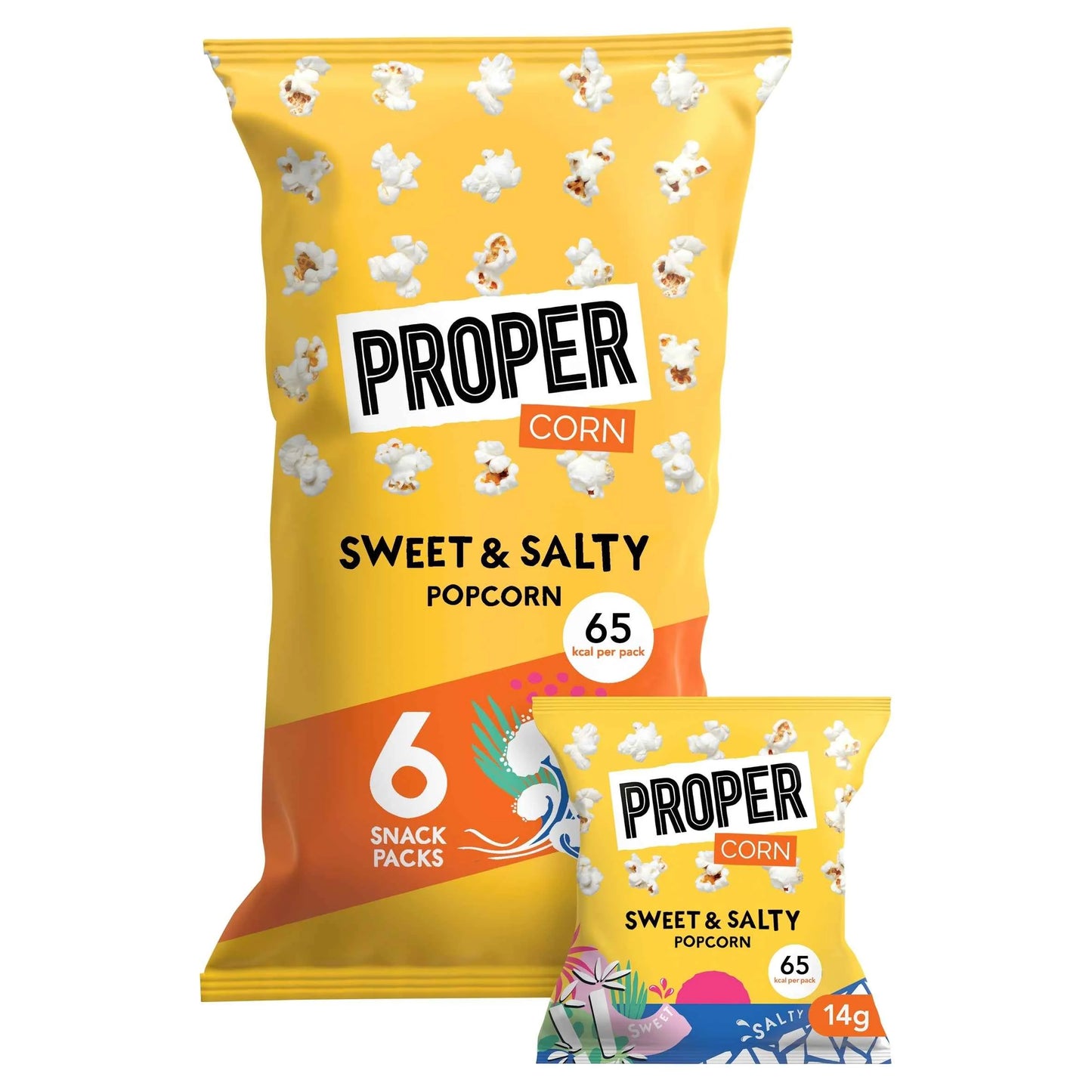 Sweet & Salty Popcorn 6x14g by PROPERCORN