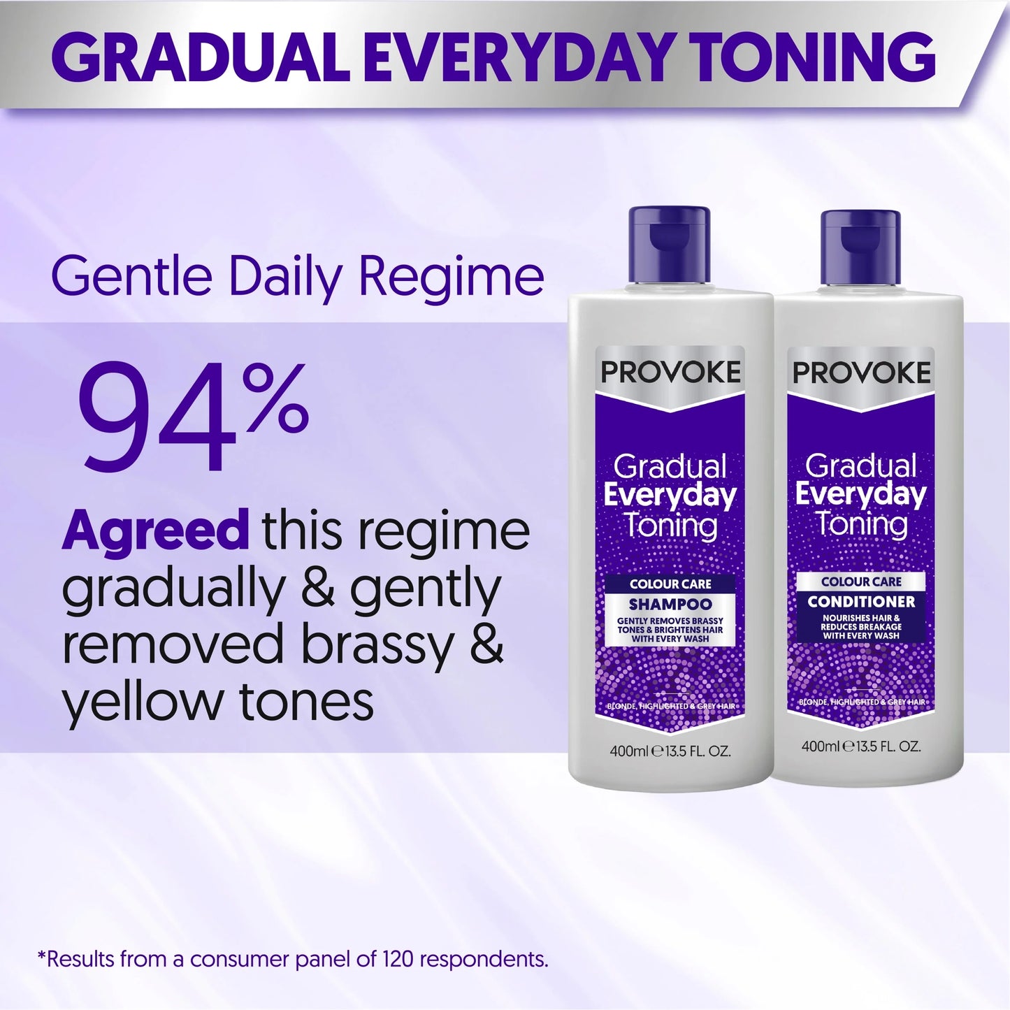 Gradual Everyday Toning Shampoo 400ml by PROVOKE