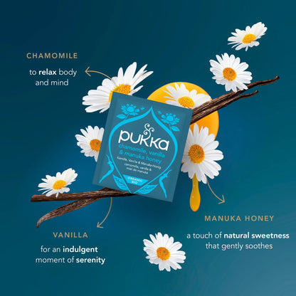 Organic Chamomile, Vanilla & Manuka by Pukka