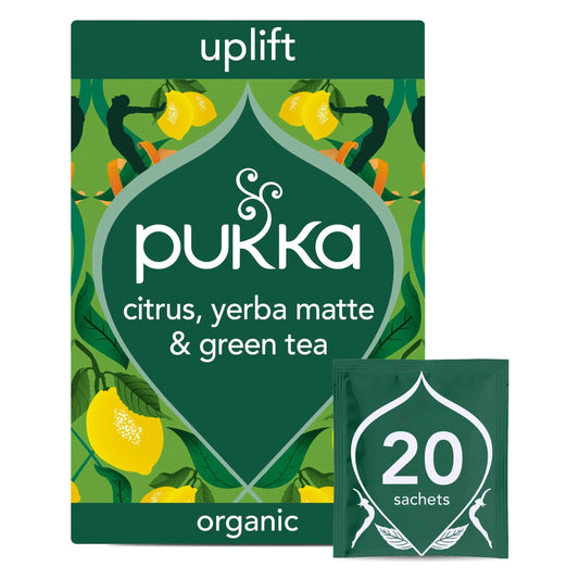 Organic Citrus Yerba Green 20 Sachets 36g by Pukka