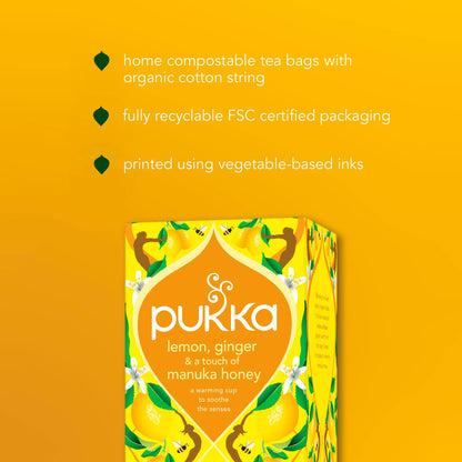 Organic Lemon, Ginger & A Touch Of Manuka Honey 40 Immunity by Pukka