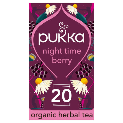Organic Night Time Berry Herbal Tea by Pukka
