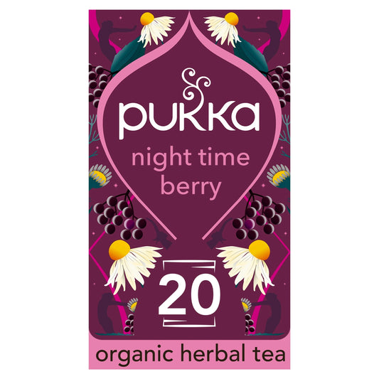 Organic Night Time Berry Herbal Tea by Pukka