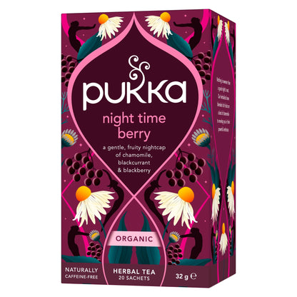 Organic Night Time Berry Herbal Tea by Pukka