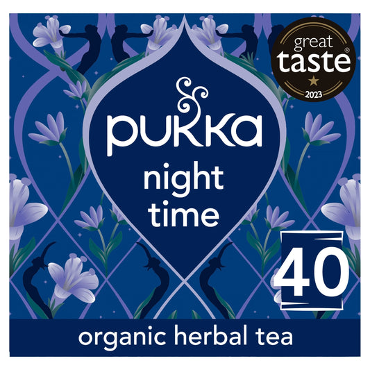 Organic Night Time Herbal Tea With Chamomile 40 Sleep Tea by Pukka
