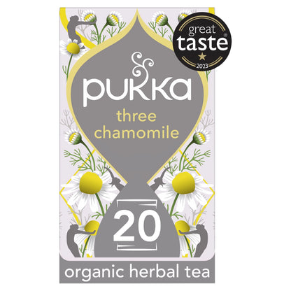 Pukka Organic Three Chamomile Herbal Tea 20 by PUKKA HERBAL AYURVEDA