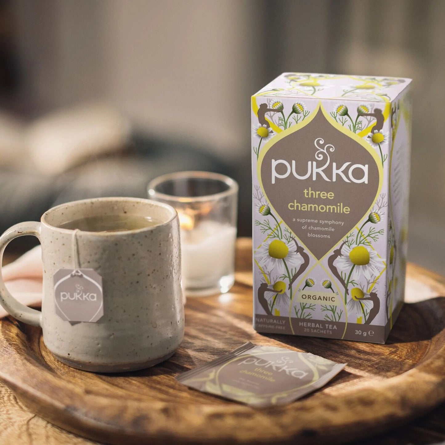 Pukka Organic Three Chamomile Herbal Tea 20 by PUKKA HERBAL AYURVEDA