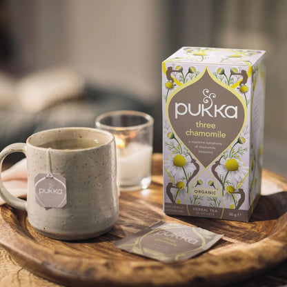 Pukka Organic Three Chamomile Herbal Tea 20 by PUKKA HERBAL AYURVEDA