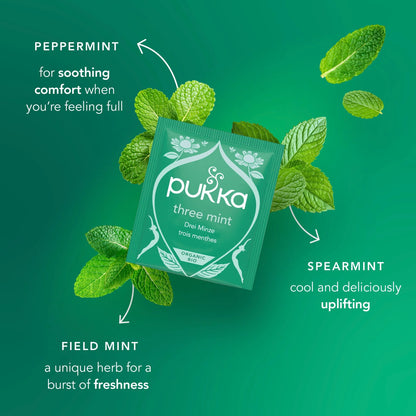 Organic Three Mint Tea With Peppermint by Pukka
