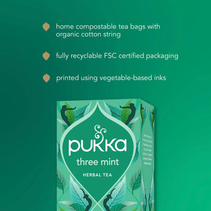 Organic Three Mint Tea With Peppermint by Pukka