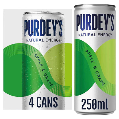 Purdeys Sparkling Apple And Grape 4x250ml by PURDEY'S