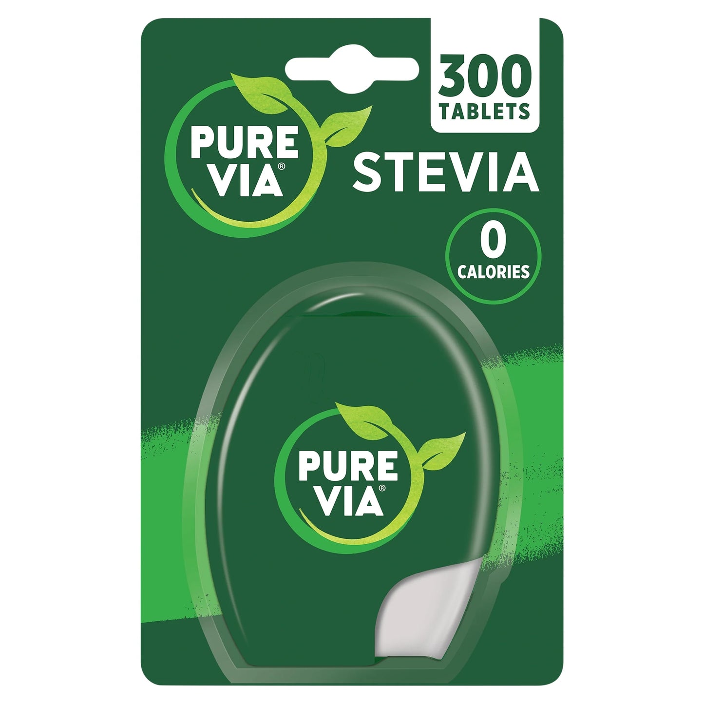 Pure Via Stevia Leaf Sweetener 300 Tablets by PUREVIA