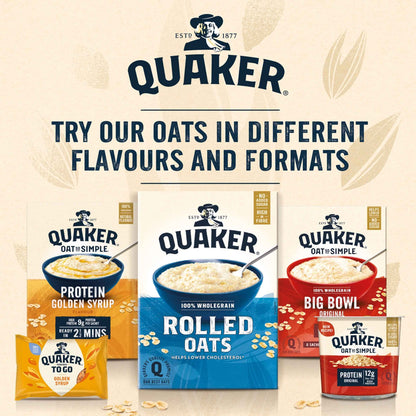Big Bowl Golden Syrup Porridge Sachets 6x49.6g by QUAKER