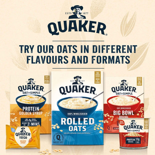 Big Bowl Golden Syrup Porridge Sachets 6x49.6g by QUAKER