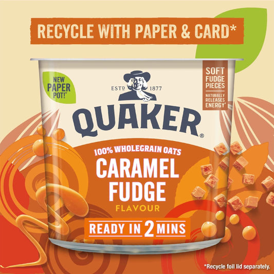 Caramel Fudge Porridge Pot 58g by QUAKER