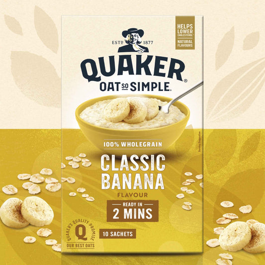 Oat So Simple Classic Banana Porridge by QUAKER