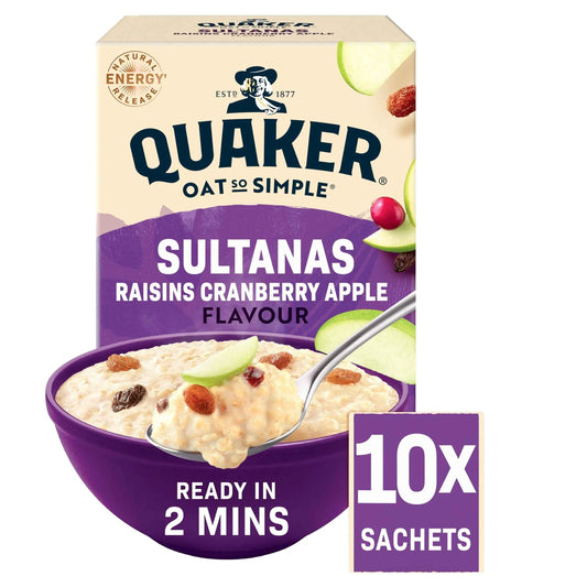 Oat So Simple Sultana & Raisin Porridge Sachets 10x38.5g by QUAKER