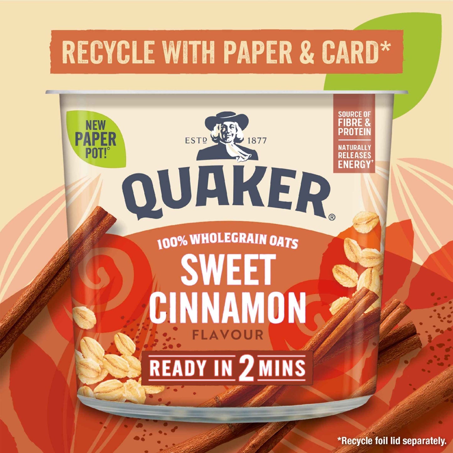 Oat So Simple Sweet Cinnamon Porridge by QUAKER