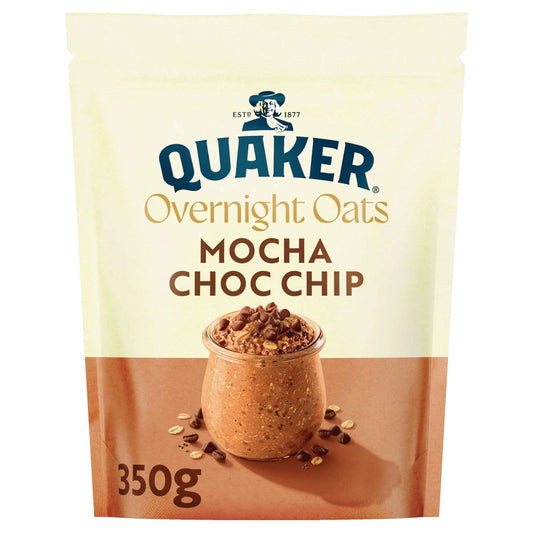 Overnight Oats Mocha Choc Chips 350g by QUAKER