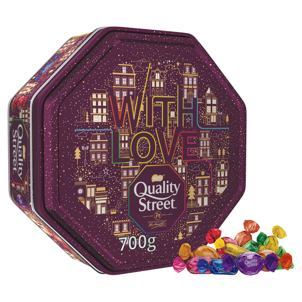 Chocolate Sharing Tin 700g by Quality Street at The British Vault