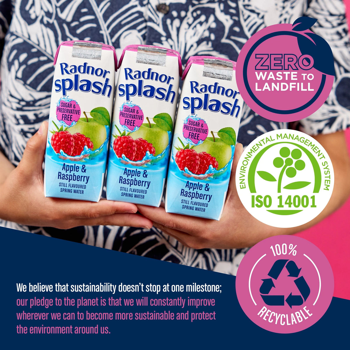Splash Apple & Raspberry 3 X 250ml by Radnor