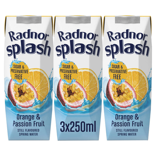 Splash Orange & Passion Fruit 3x250ml by Radnor