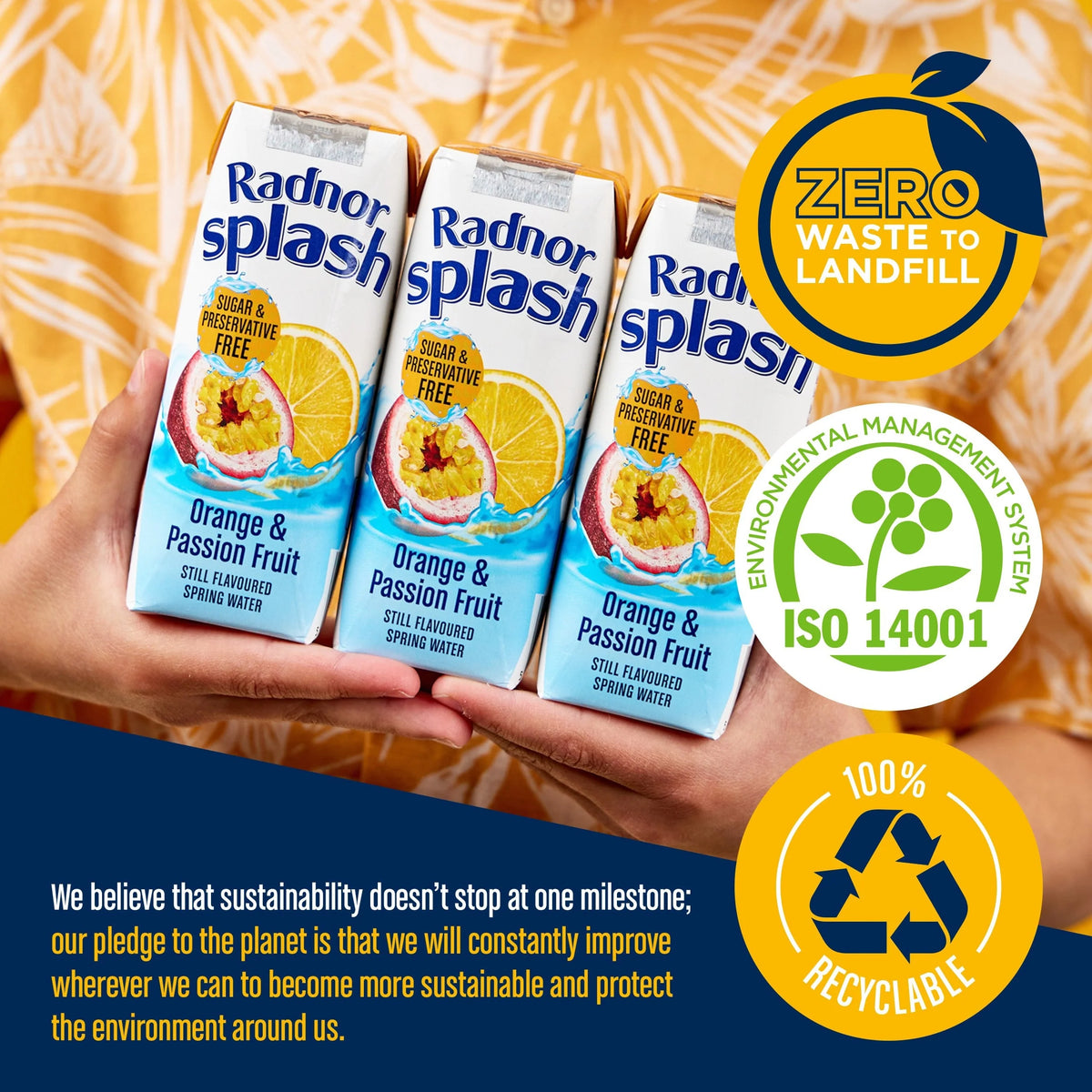 Splash Orange & Passion Fruit 3x250ml by Radnor