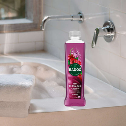 Cherry & Raspberry Feel Revitilised Bath Soak Bubble Bath by RADOX